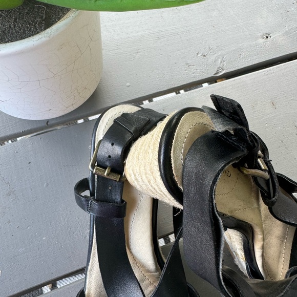 Lands end Black wedge sandals - Picture 10 of 10